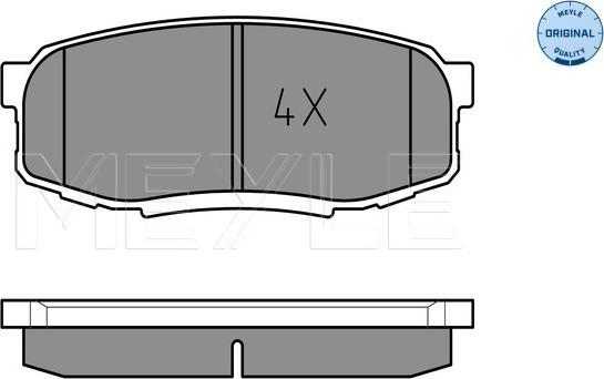 Meyle 025 246 5317 - Комплект тормозных колодок, дисковый тормоз LEXUS LX III (08/07-) , TOYOTA Land Cruiser (J20) (08/07 autosila-amz.com