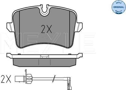 Meyle 025 246 0617/W - колодки дисковые задние!\ Audi A6/A7/A8 2.0TFSi-6.3/2.0TDi-4.2TDi 09> autosila-amz.com