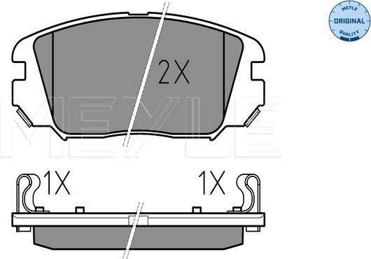 Meyle 025 246 1817/W - Тормозные колодки, дисковые, комплект autosila-amz.com