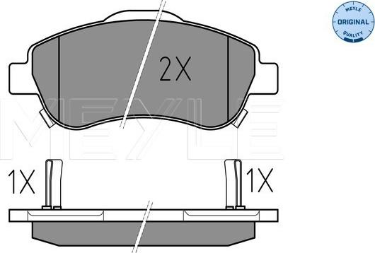 Meyle 025 246 3819/W - Тормозные колодки, дисковые, комплект autosila-amz.com