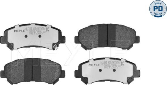 Meyle 025 246 3217/PD - Тормозные колодки, дисковые, комплект autosila-amz.com