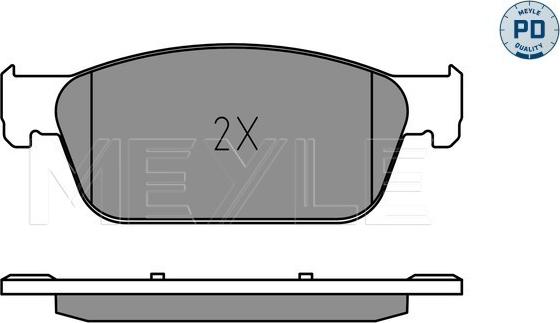 Meyle 025 246 2318/PD - колодки дисковые передние!\ VW T5 2.0TDi 09> autosila-amz.com