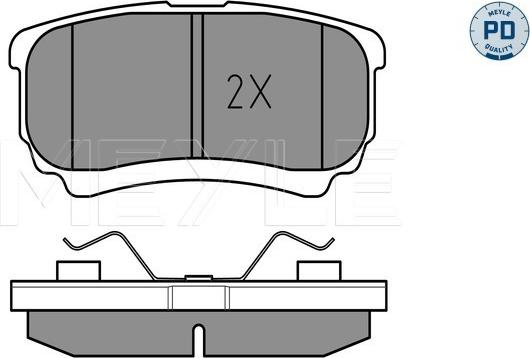 Meyle 025 240 1416/PD - колодки дисковые \CHRYSLER, DODGE, JEEP, MITSUBISHI AVENGER 2.0 07>11, AVENGER 2.0 CRD 07>11, AVENGE autosila-amz.com