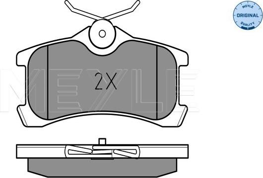 Meyle 025 240 1314/W - Тормозные колодки, дисковые, комплект autosila-amz.com