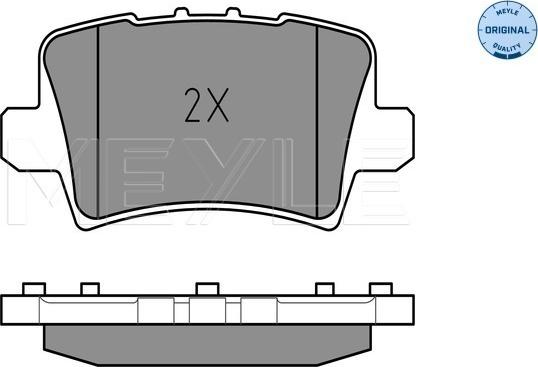 Meyle 025 240 8615/W - Тормозные колодки, дисковые, комплект autosila-amz.com