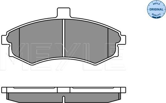 Meyle 025 240 3117/W - колодки дисковые \HYUNDAI, KIA CERATO I 1.6 06>09, ELANTRA III 1.6 00>06, ELANTRA III 1.6 03>06, ELA autosila-amz.com