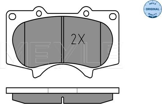 Meyle 025 240 2417/W - Комплект тормозных колодок, дисковый тормоз autosila-amz.com