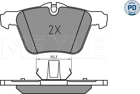 Meyle 025 240 7920/PD - Тормозные колодки, дисковые, комплект autosila-amz.com