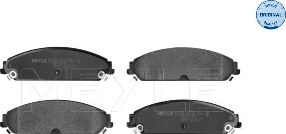 Meyle 025 241 6417/W - Тормозные колодки, дисковые, комплект autosila-amz.com