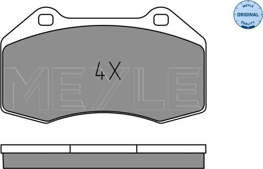 Meyle 025 241 6215 - Тормозные колодки, дисковые, комплект autosila-amz.com