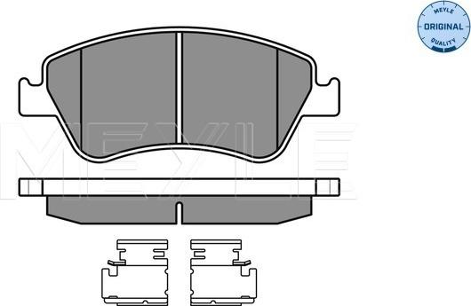 Meyle 025 241 2219/W - Тормозные колодки, дисковые, комплект autosila-amz.com