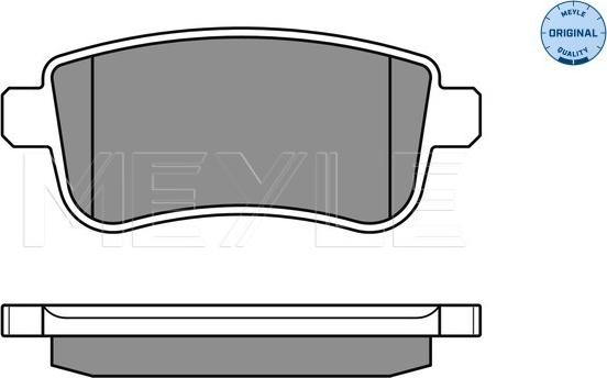 Meyle 025 248 2015 - Тормозные колодки, дисковые, комплект autosila-amz.com