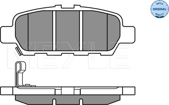 Meyle 025 248 7113/W - 025 248 7113/W_КОЛОДКИ ДИСКОВЫЕ ЗАДНИЕ! С АНТИСКРИП. ПЛАСТИНАМИ/ NISSAN JUKE/MURANO II 1.6/3.5 08> autosila-amz.com