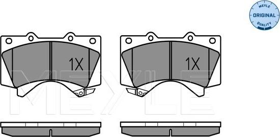 Meyle 025 243 8618/W - Комплект дисковых тормозных колодок: LEXUS LX III (08/07-), TOYOTA Land Cruiser (J15) (07/09-), Land autosila-amz.com