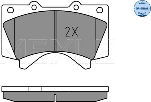 Meyle 025 243 8618/W - Комплект дисковых тормозных колодок: LEXUS LX III (08/07-), TOYOTA Land Cruiser (J15) (07/09-), Land autosila-amz.com