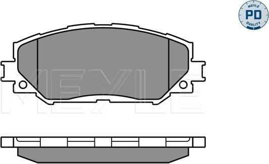 Meyle 025 243 3617/PD - Тормозные колодки, дисковые, комплект autosila-amz.com