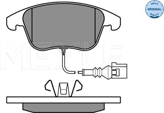 Meyle 025 243 3219/W - Тормозные колодки, дисковые, комплект autosila-amz.com