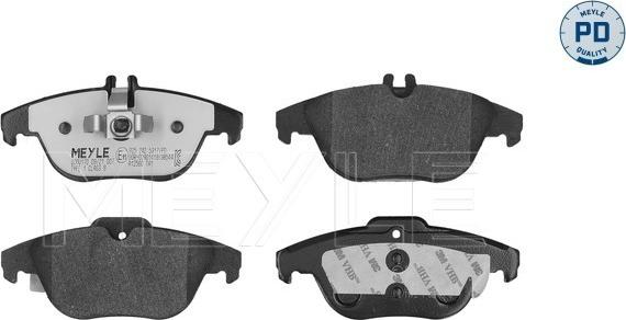 Meyle 025 242 5317/PD - Тормозные колодки, дисковые, комплект autosila-amz.com