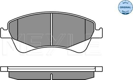 Meyle 025 242 0419/W - Тормозные колодки, дисковые, комплект autosila-amz.com