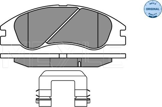 Meyle 025 242 1817/W - Тормозные колодки, дисковые, комплект autosila-amz.com