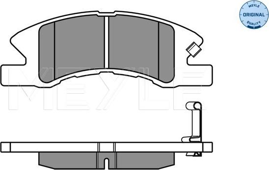 Meyle 025 242 2914/W - Тормозные колодки, дисковые, комплект autosila-amz.com