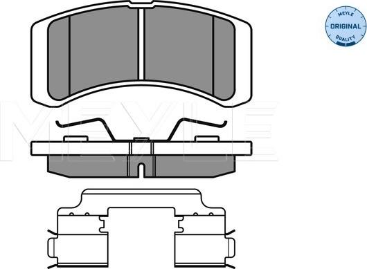 Meyle 025 242 2914/W - Тормозные колодки, дисковые, комплект autosila-amz.com