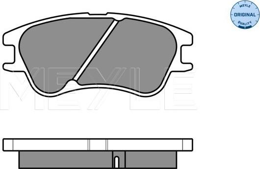 Meyle 025 242 7713/W - Тормозные колодки, дисковые, комплект autosila-amz.com