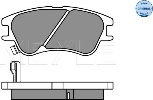 Meyle 025 242 7713/W - Тормозные колодки, дисковые, комплект autosila-amz.com