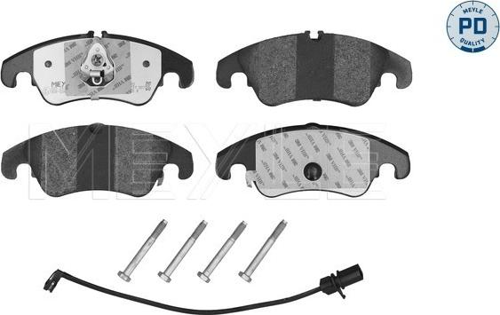 Meyle 025 247 4319/PD - Тормозные колодки, дисковые, комплект autosila-amz.com