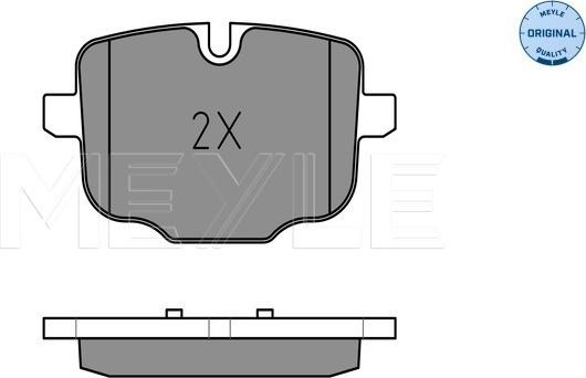 Meyle 025 247 0318 - Тормозные колодки, дисковые, комплект autosila-amz.com