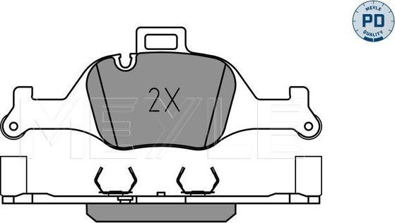 Meyle 025 259 0018/PD - Тормозные колодки, дисковые, комплект autosila-amz.com