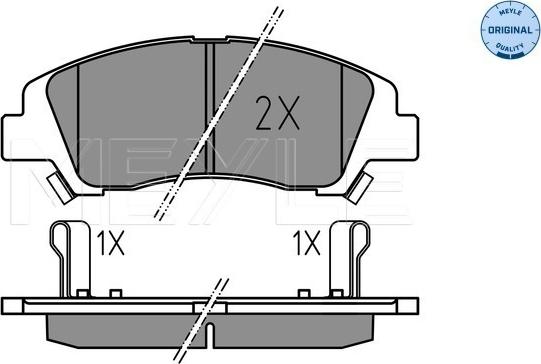 Meyle 025 259 7617 - Тормозные колодки, дисковые, комплект autosila-amz.com