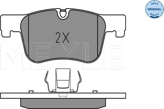 Meyle 025 255 0618 - Тормозные колодки, дисковые, комплект autosila-amz.com