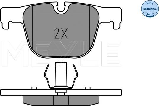 Meyle 025 255 1417 - Тормозные колодки, дисковые, комплект autosila-amz.com