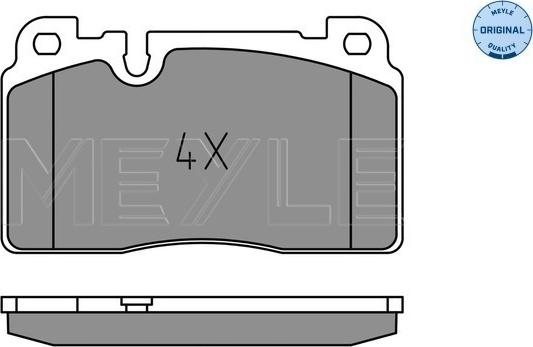 Meyle 025 256 4317 - Тормозные колодки, дисковые, комплект autosila-amz.com