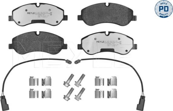 Meyle 025 256 0217/PD - Тормозные колодки, дисковые, комплект autosila-amz.com