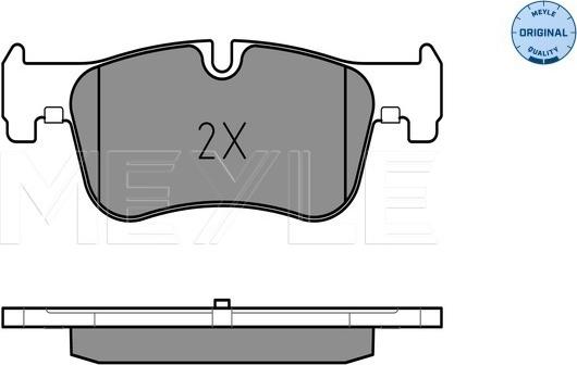 Meyle 025 250 1418 - Тормозные колодки дисковые BMW 1 (F20/F21)/3(F30) 114-118 10- перед. компл. autosila-amz.com