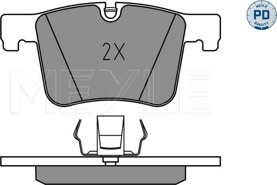 Meyle 025 251 9919/PD - Тормозные колодки, дисковые, комплект autosila-amz.com