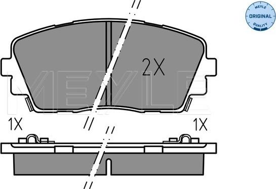 Meyle 025 253 6516 - Тормозные колодки, дисковые, комплект autosila-amz.com