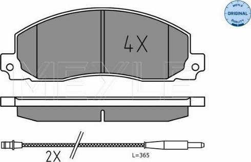 Meyle 025 209 2619 - Тормозные колодки, дисковые, комплект autosila-amz.com