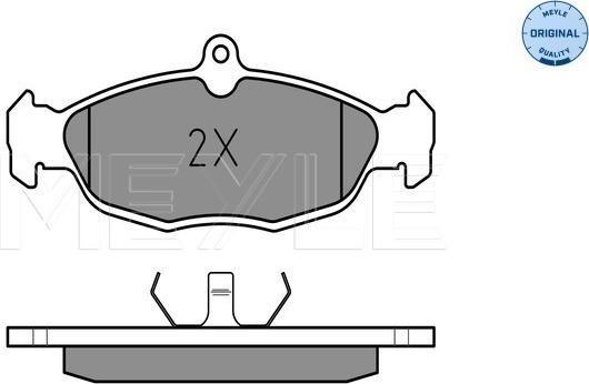 Meyle 025 205 4716 - колодки дисковые !передние\ Opel Astra F 1.4-1.7D 91-98/Corsa 1.0-1.7D 91-00 autosila-amz.com