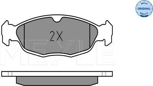 Meyle 025 205 4716 - колодки дисковые !передние\ Opel Astra F 1.4-1.7D 91-98/Corsa 1.0-1.7D 91-00 autosila-amz.com