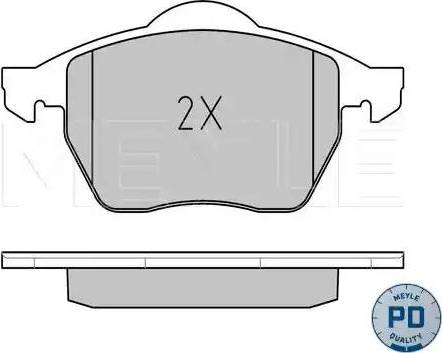 Meyle 025 206 7619/PD - колодки дисковые \\AUDI 100 C4 2.0 90>94, 100 C4 2.0 E 90>94, 100 C4 2.0 E 91>94, 100 C4 2.0 E 16V 92 autosila-amz.com