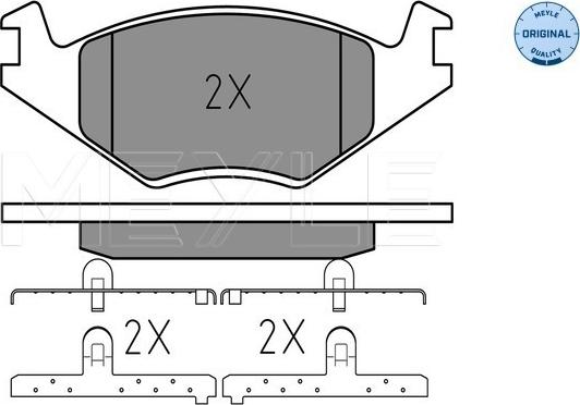 Meyle 025 208 8719 - Тормозные колодки, дисковые, комплект autosila-amz.com