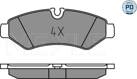 Meyle 025 207 4720/PD - Тормозные колодки, дисковые, комплект autosila-amz.com