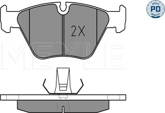 Meyle 025 219 9020/PD - Тормозные колодки, дисковые, комплект autosila-amz.com