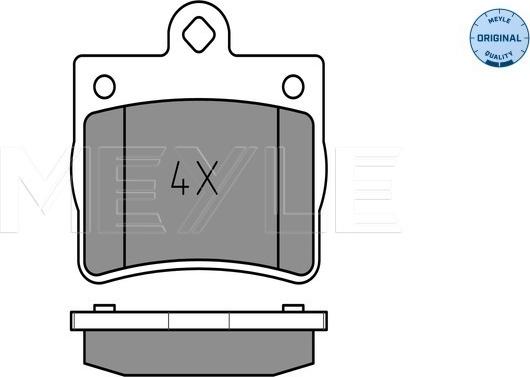 Meyle 025 219 0015 - Тормозные колодки, дисковые, комплект autosila-amz.com