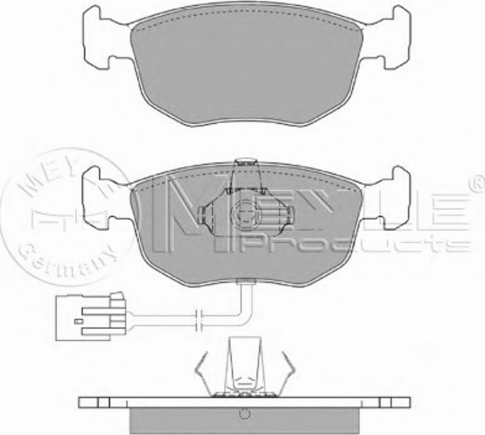 Meyle 0252191019W - Тормозные колодки, дисковые, комплект autosila-amz.com