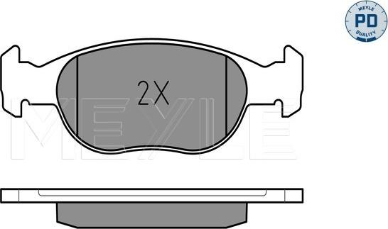 Meyle 025 219 3017/PD - Тормозные колодки, дисковые, комплект autosila-amz.com