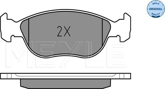 Meyle 025 219 2818 - Тормозные колодки, дисковые, комплект autosila-amz.com